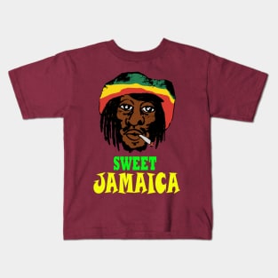 Sweet Jamaica, Good Vibes, Rasta Kids T-Shirt